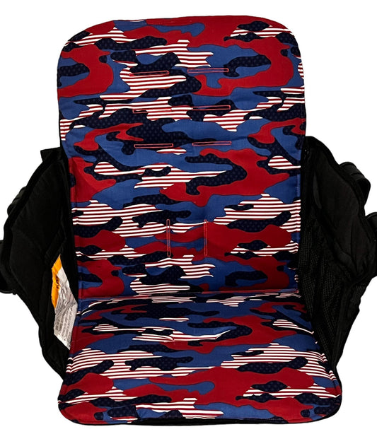 RTS M1 Wonderfold Seat Cover, Camo, M1 Single Wagon Seat cover, Ready to ship, Blue Red Camo