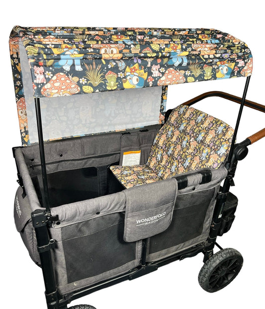 Custom Wagon Seat Covers, Custom Accessories, Cottage Core Bluey