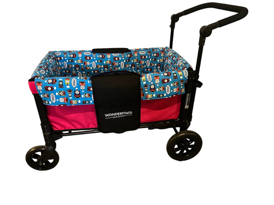 W1 Wonderfold MTO Wagon Liner, Choo Choo Themed padded liner, Wonderfold W1