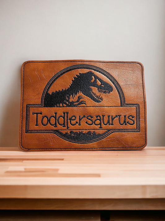 Wagon Side Pocket Patch, Toddlersaurus design