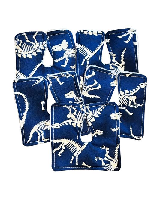 Ready to ship Trach Pads, Glow Dinos, Reusable Tracheotomy Pads for Child, Glow in the Dark Dinosaurs, Set of 5