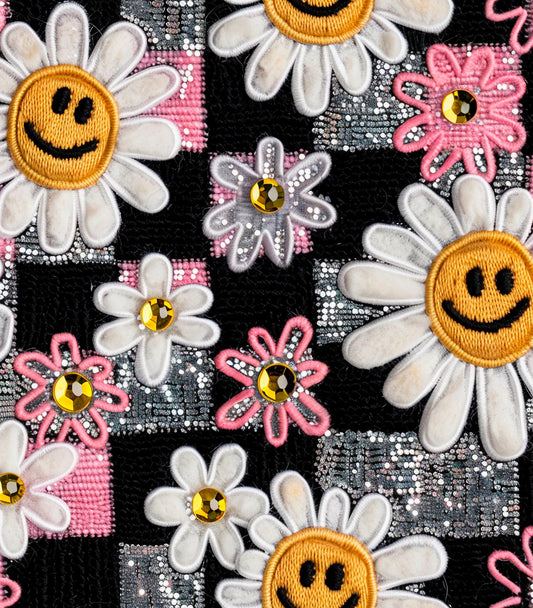 Custom Wagon Seat Covers, Wagon Accessories, Hippie Daisies design